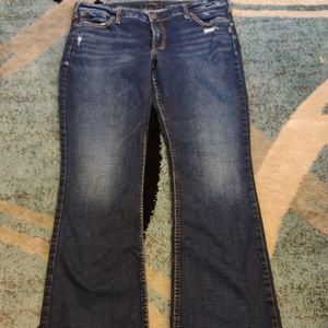 Silver Elyse slim boot cut